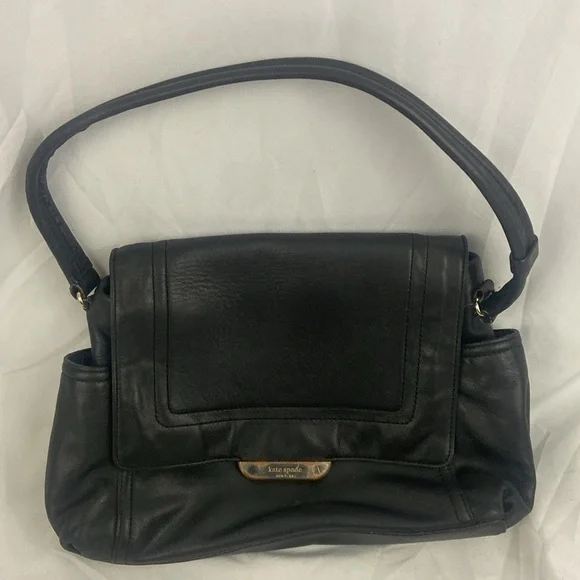 Kate Spade New York Black Leather Purse Hand Bag - Picture 14 of 14